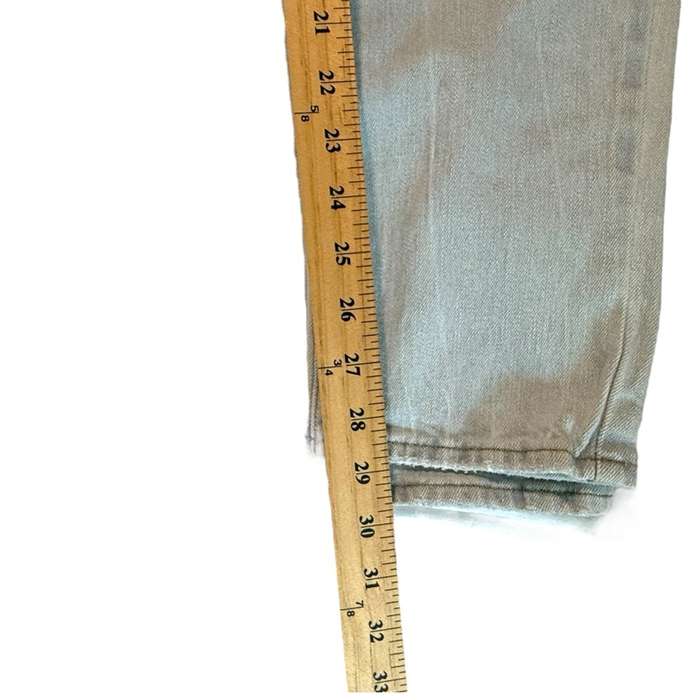 PACSUN Light Blue Stacked Skinny Distressed Men's Jeans - Picture 6 of 7